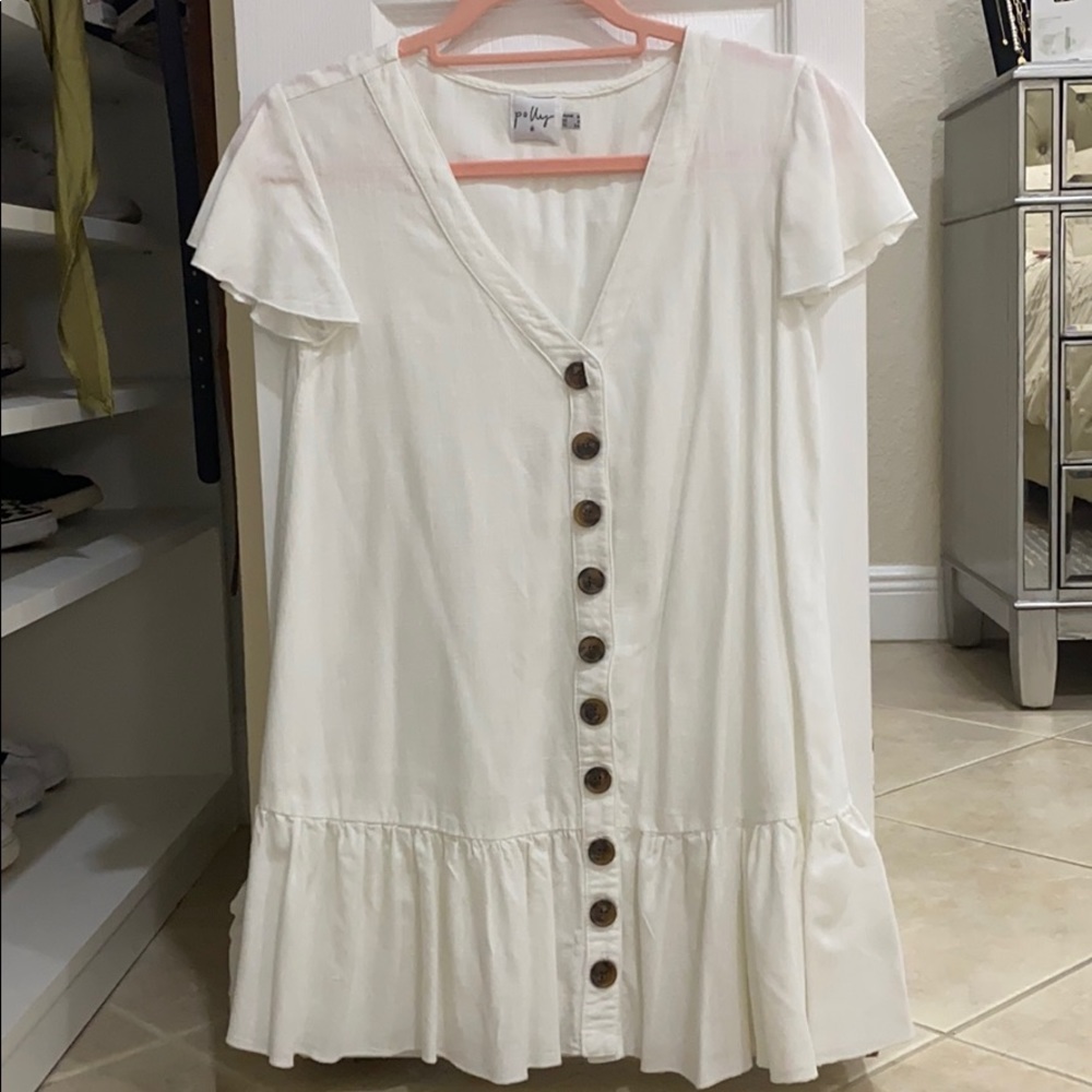 White Flowy Dress